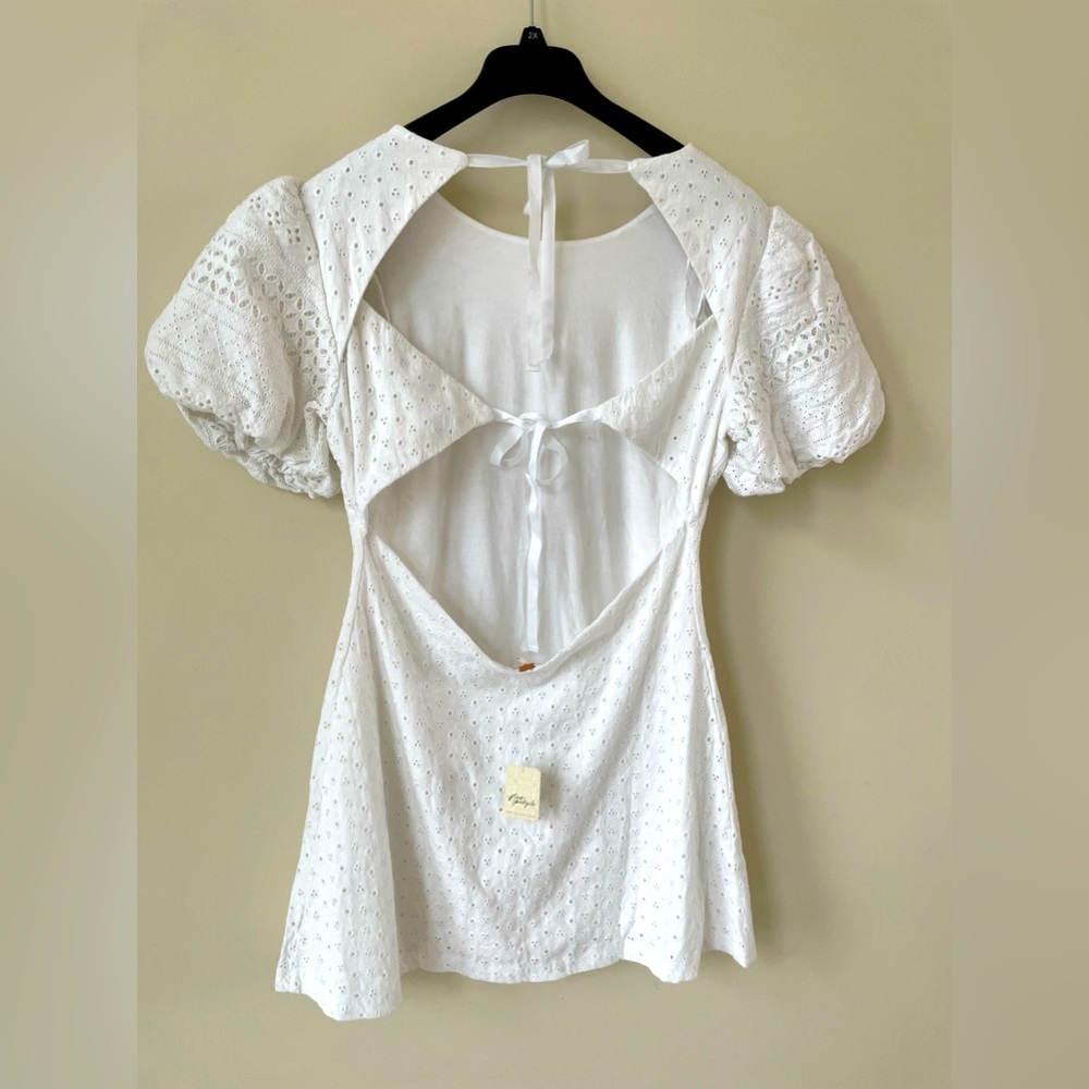 Free People Women's Cotton Apricot Rose Mini
Dress - Picture 7 of 9